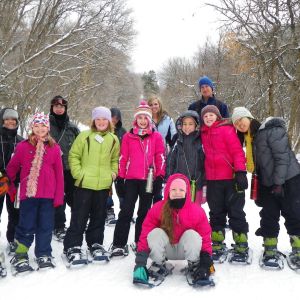 snowshoeing